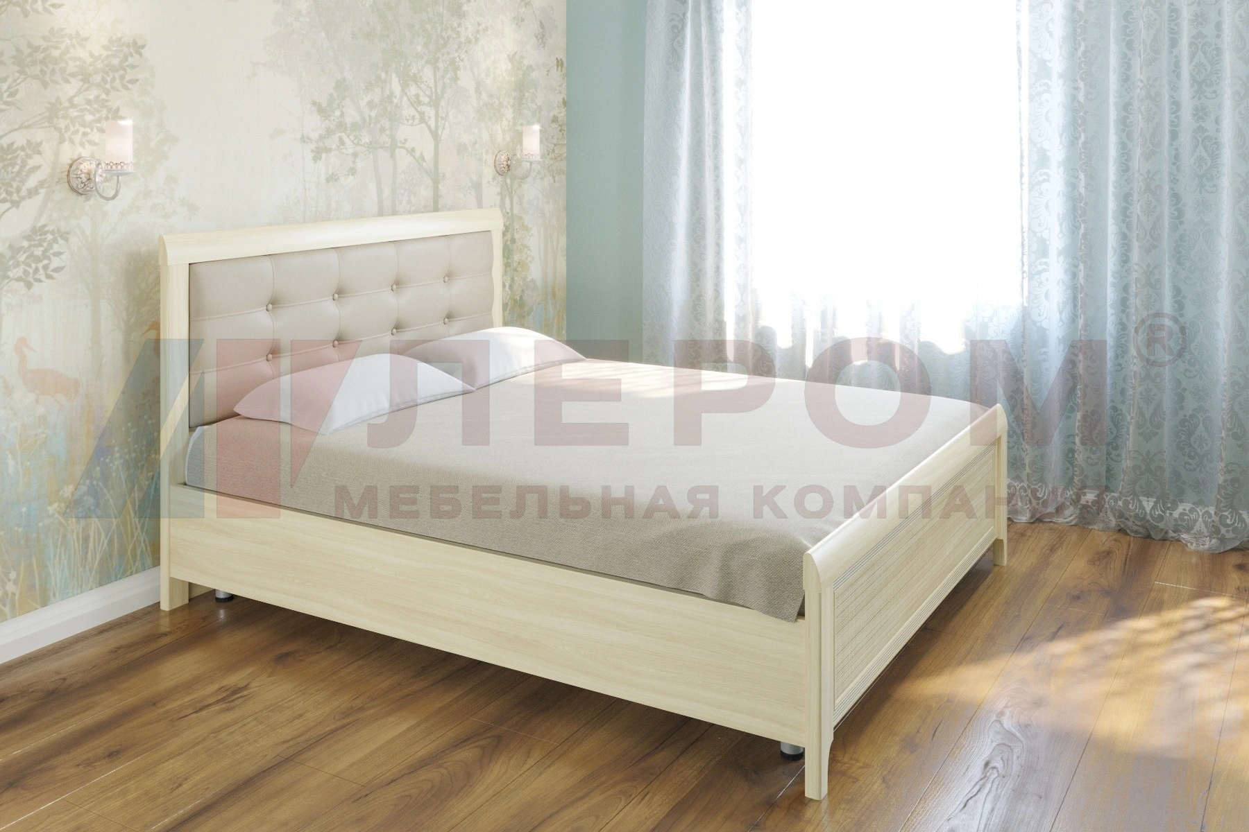 Карина Кровать с Мягким Изголовьем КР-2032 (1,4х2,0)