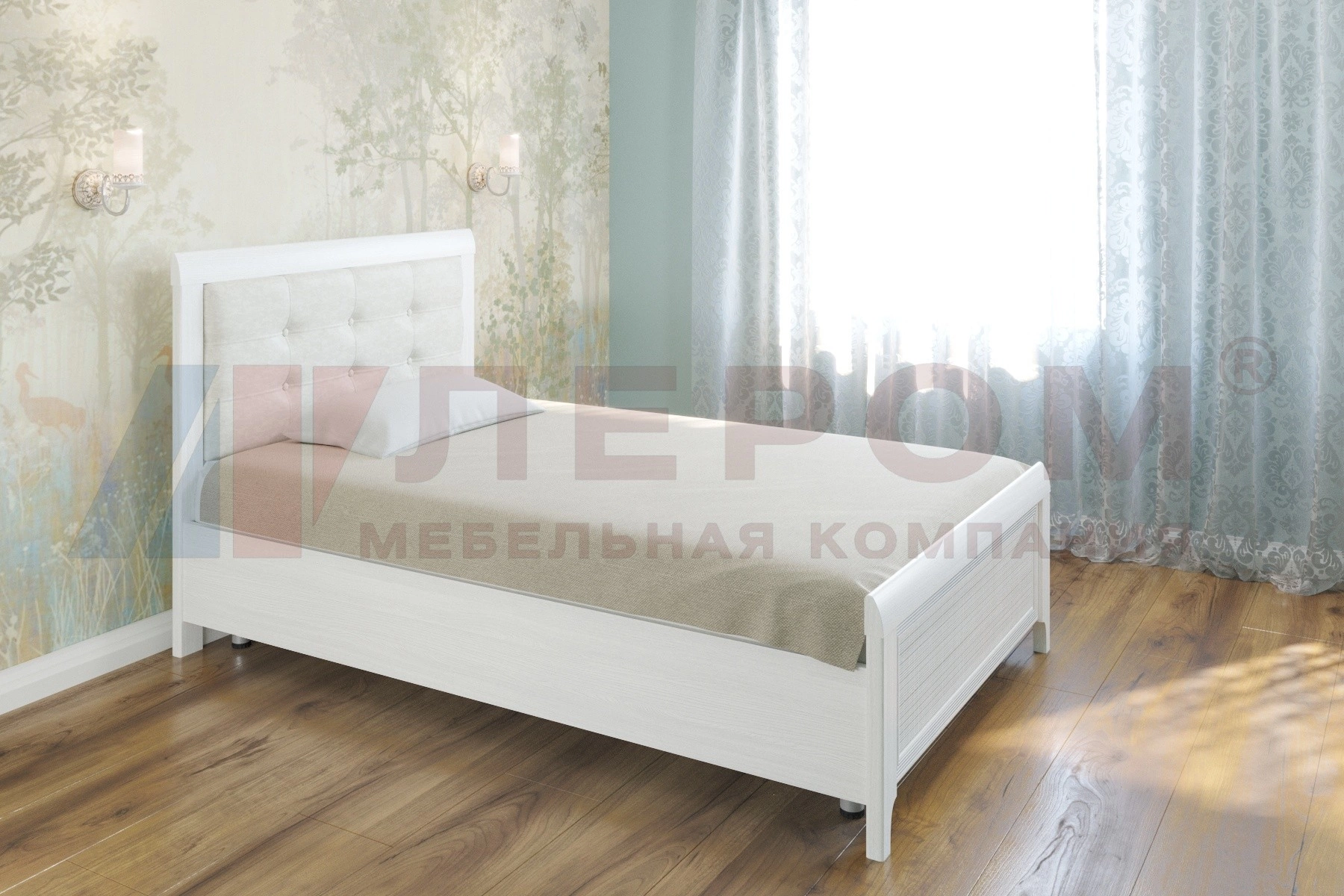 Карина Кровать с Мягким Изголовьем КР-2031 (1,2х2,0)