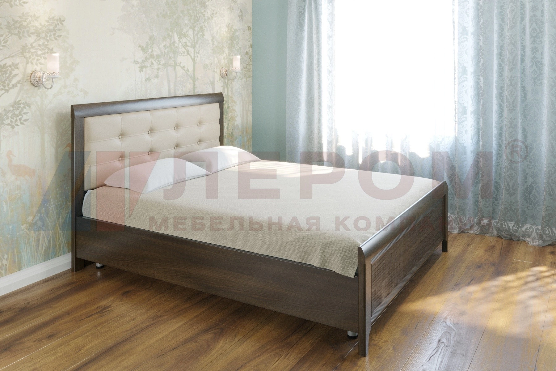 Карина Кровать с Мягким Изголовьем КР-2033 (1,6х2,0)