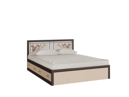 Кровать Мальдива с Ящиками 1400/1600 мм х 2000 мм/Венге/Белфорт 