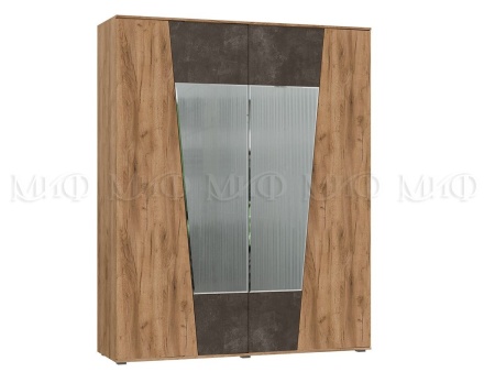 Спальный Гарнитур Портофино (Шкаф+Тумбы+Кровать+Комод)/ Дуб Крафт/Бетон