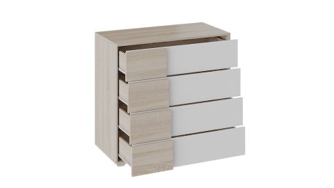 Комод Клэр  Дуб  Дуб Сонома/Белый Ясень (Ш-900 х В-832 х Г-449 мм)