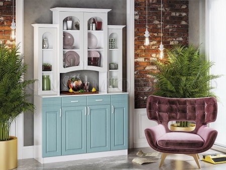 Буфет Кармен 4-х Створчатый МДФ (Ш-1400  x Г-400 х В-2250 мм)/Разные Цвета