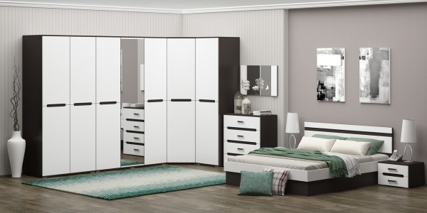 Спальный Гарнитур Каролина-9 МДФ/Разные Цвета 