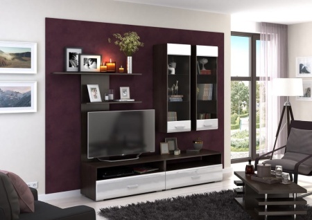 Стенка Вегас-2 (гостиная)/Разные Цвета