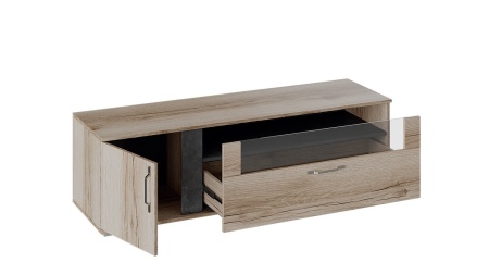 Тумба для Теле- и Радиоаппаратуры «Брайтон» (Камень/Дуб Делано)/Ш-1500 × В-442 × Г-463 мм