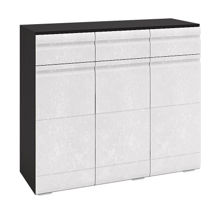 Гостиная Бостон-1/3 Венге/Бетон Белый (Гостиная Ш-3116+1516 + Шкаф-1500 мм x В-2000 мм x Г-450 мм)