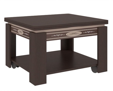 Стол Журнальный Раскладной Адам Венге/Дуб Беленый (Ш-620/1240 х В-414 х Г-700 мм)